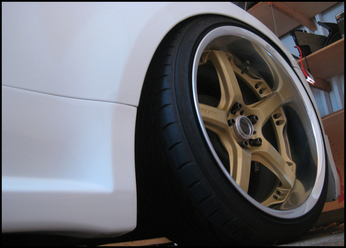 photo 16 Nissan 350Z custom wheels Rays Engineering Volk Racing GT-S 19x9.5, ET +2, tire size 255/30 R19. 19x10.5 ET-7 275/30 R19