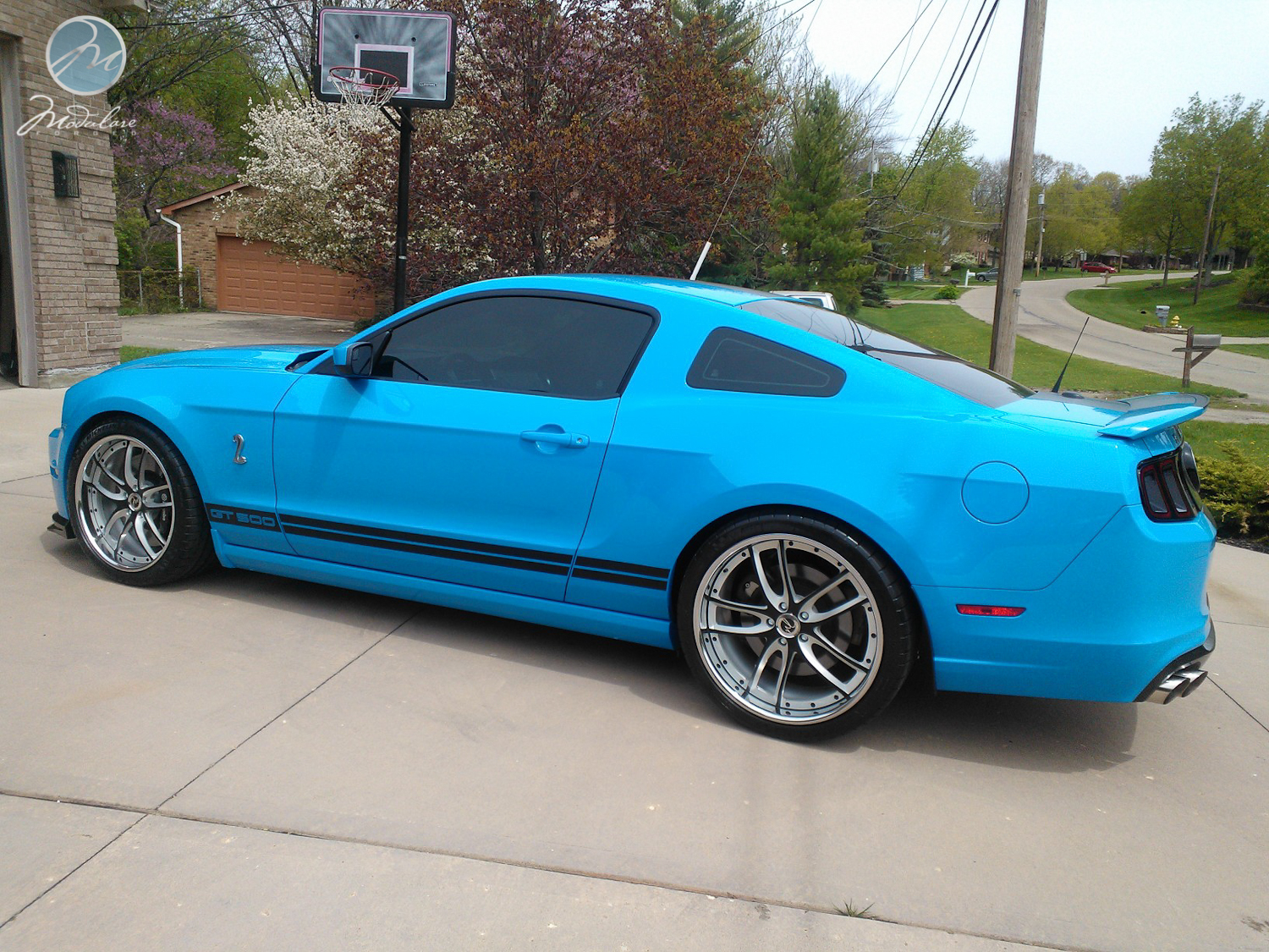 photo 4 Ford Shelby GT500 custom wheels Modulare M30 20x9.5, ET , tire size X R20. 21x10.5 ET 