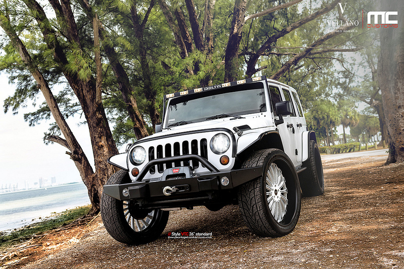 photo 8 Jeep Wrangler Unlimited custom wheels Vellano VTC 26x, ET , tire size X R26. x ET
