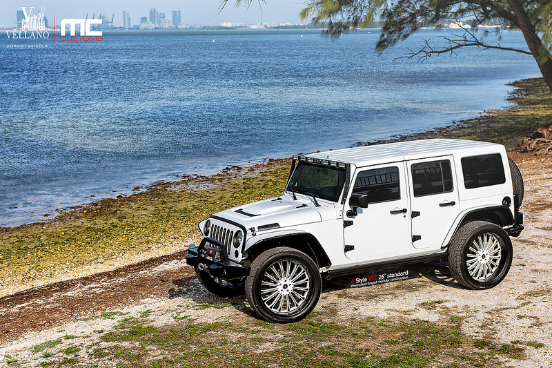 photo 9 Jeep Wrangler Unlimited custom wheels Vellano VTC 26x, ET , tire size X R26. x ET