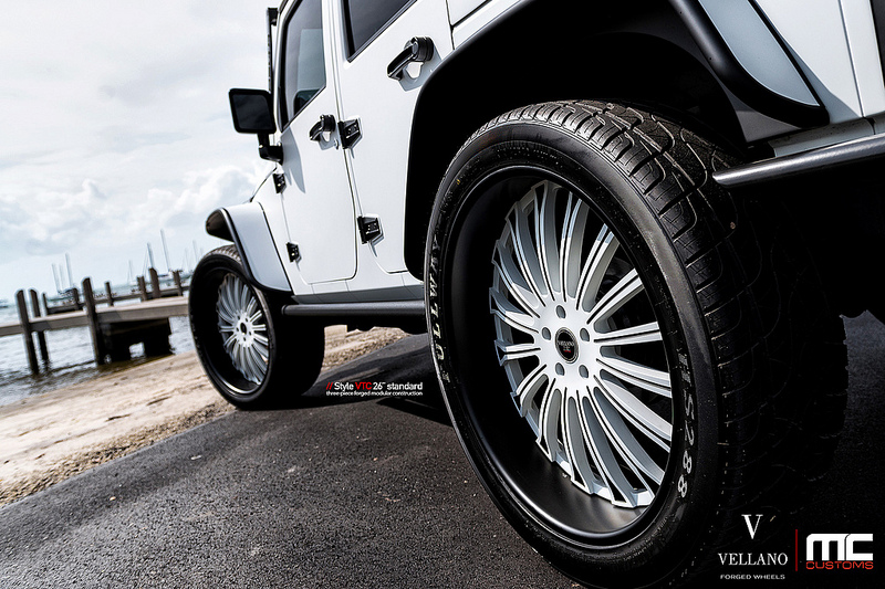 photo 1 Jeep Wrangler Unlimited custom wheels Vellano VTC 26x, ET , tire size X R26. x ET
