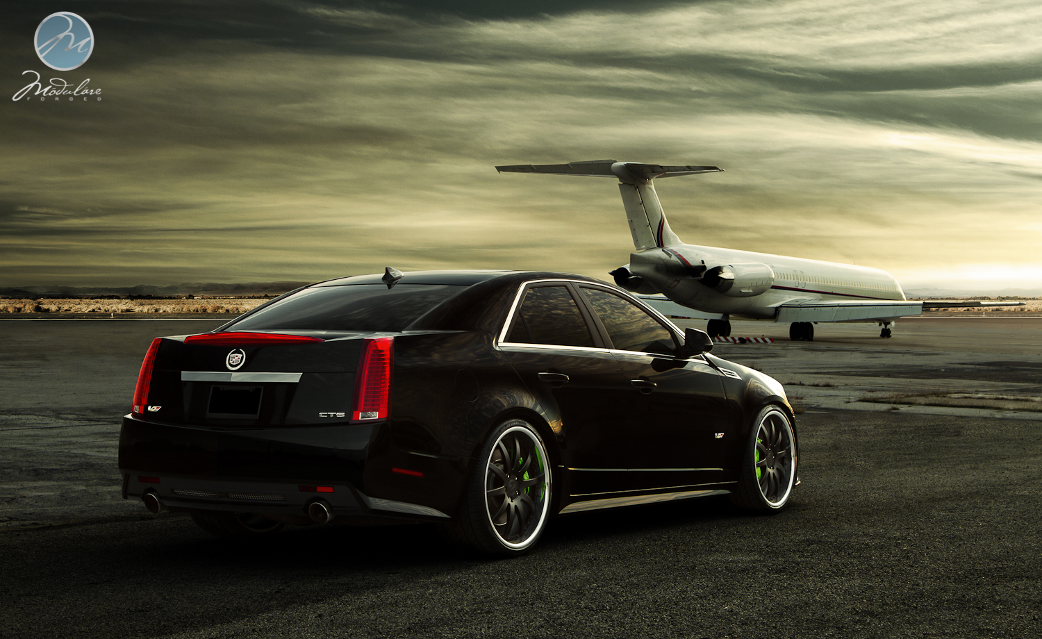 photo 4 Cadillac CTS-V custom wheels Modulare M15 21x9.0, ET , tire size X R21. 21x10.5 ET 