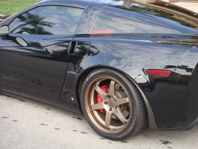photo 1 Chevrolet Corvette custom wheels Volk TE37 18x9.5, ET +35, tire size X R18. 19x12.0 ET+57 