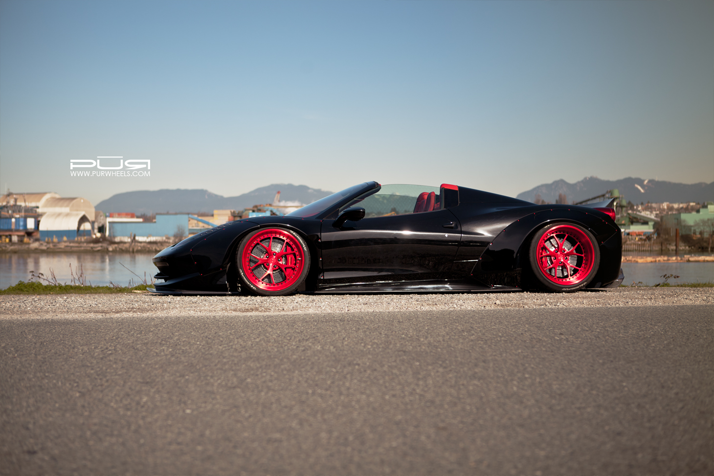 photo 6 Ferrari 458 Spider custom wheels PUR LG06 x, ET , tire size X R. x ET