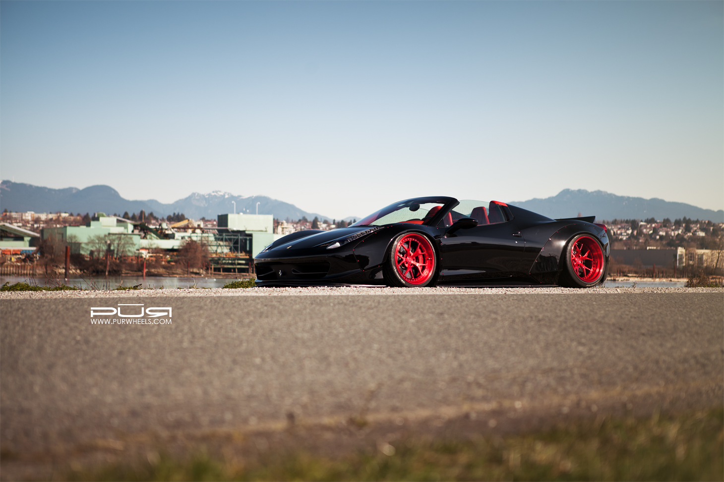 photo 12 Ferrari 458 Spider custom wheels PUR LG06 x, ET , tire size X R. x ET