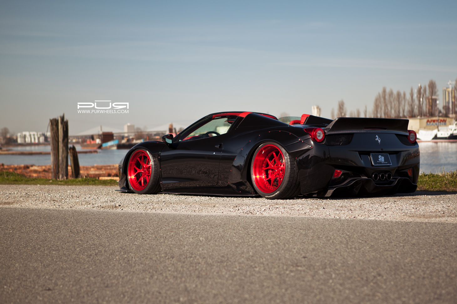 photo 13 Ferrari 458 Spider custom wheels PUR LG06 x, ET , tire size X R. x ET