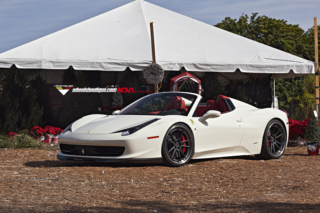 photo 4 Ferrari 458 Spider custom wheels ADV 5.2 Track Spec SL 21x9.5, ET , tire size 255/30 R21. 22x12.5 ET 335/25 R22