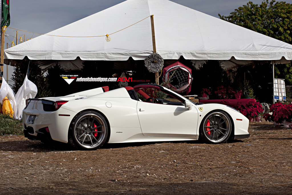 photo 5 Ferrari 458 Spider custom wheels ADV 5.2 Track Spec SL 21x9.5, ET , tire size 255/30 R21. 22x12.5 ET 335/25 R22