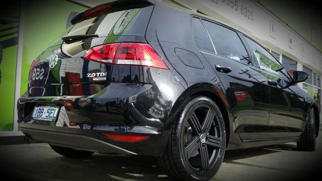 photo 5 Volkswagen Golf GTI custom wheels CADIZ BLACK 19x8.0, ET +50, tire size X R19. 18x7.5 ET+45