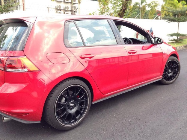 photo 2 Volkswagen Golf GTI custom wheels BBS CH BLACK - REVISITED 18x8.5, ET +35, tire size X R18. x ET