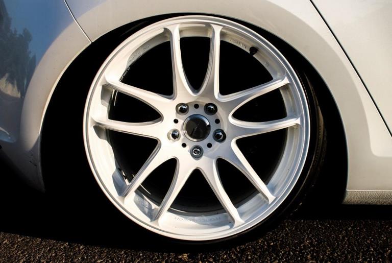 photo 1 Volkswagen Golf GTI custom wheels WORK EMOTION CR KIWAMI 18x9.5, ET +38, tire size 215/40 R18. x ET 