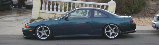 photo 1 Nissan S14 custom wheels AME 17x9.0, ET -1, tire size 205/45 R17. 18x9.5 ET+10 225/40 R18