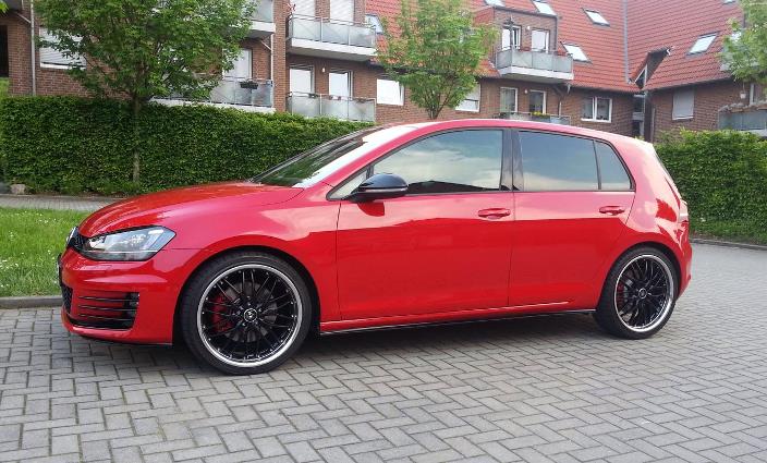 photo 3 Volkswagen Golf GTI custom wheels INOVIT HASTE BLACK 19x8.5, ET +45, tire size X R19. x ET