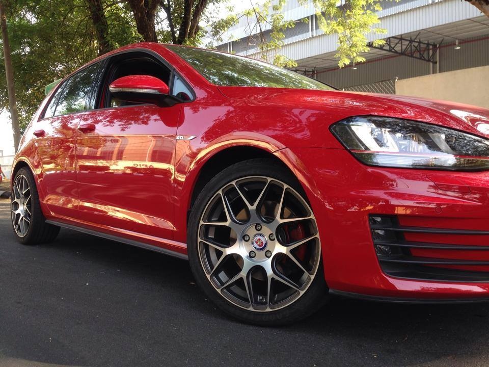 photo 1 Volkswagen Golf GTI custom wheels HRE P40 18x8.0, ET +42, tire size X R18. x ET
