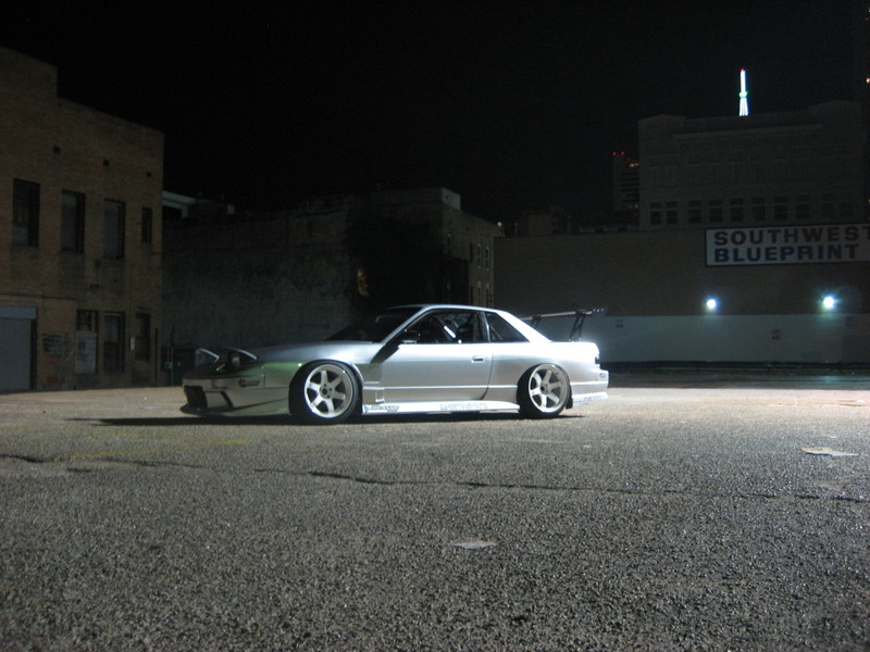 photo 1 Nissan S13 custom wheels Rays Engineering Volk Racing TE37 17x9.0, ET 0, tire size 235/40 R17. 18x10.5 ET-10 245/40 R18