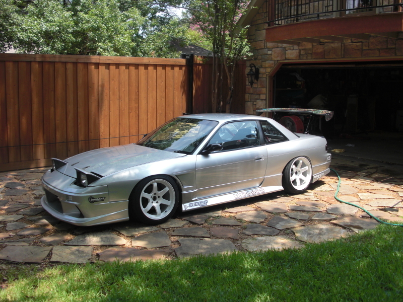 photo 4 Nissan S13 custom wheels Rays Engineering Volk Racing TE37 17x9.0, ET 0, tire size 235/40 R17. 18x10.5 ET-10 245/40 R18