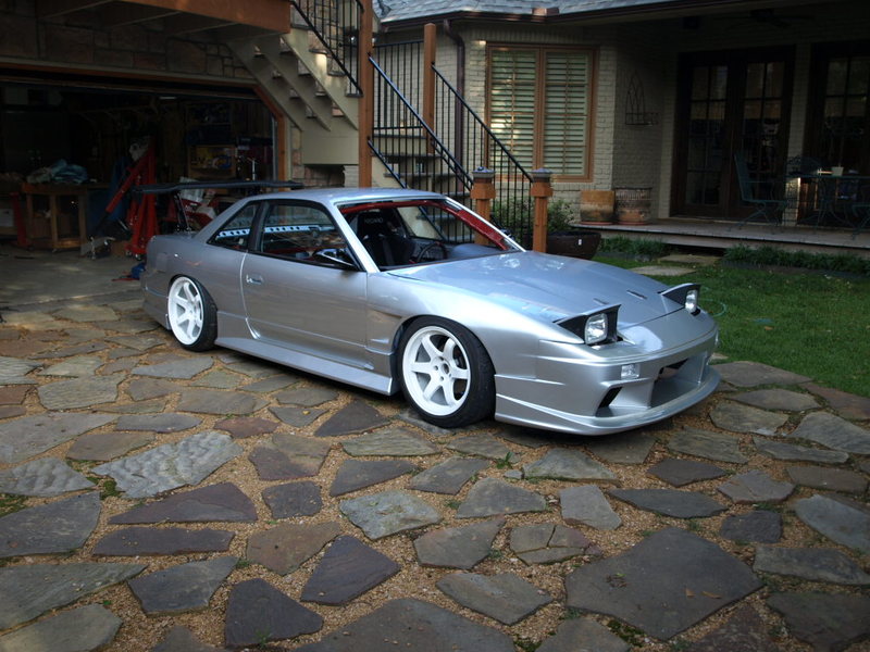 photo 5 Nissan S13 custom wheels Rays Engineering Volk Racing TE37 17x9.0, ET 0, tire size 235/40 R17. 18x10.5 ET-10 245/40 R18