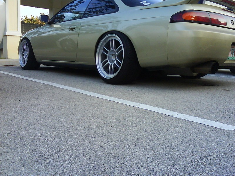 photo 2 Nissan S14 custom wheels Enkei RPF1 18x9.5, ET 0, tire size 225/35 R18. 18x10.5 ET0 245/35 R18