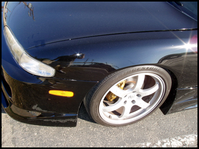 photo 4 Nissan S14 custom wheels Nissan 350z Track Ed. 18x8.0, ET +30, tire size 225/45 R18. 18x8.5 ET+8 245/45 R18