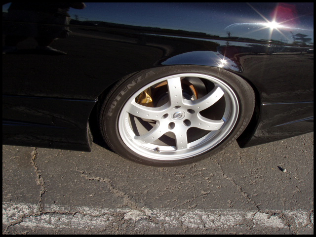 photo 7 Nissan S14 custom wheels Nissan 350z Track Ed. 18x8.0, ET +30, tire size 225/45 R18. 18x8.5 ET+8 245/45 R18
