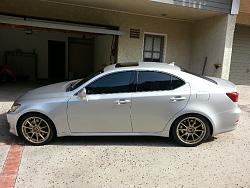 photo 1 Lexus IS 250 custom wheels Konig Milligrams 18x8.5, ET +35, tire size 225/35 R18. x ET 255/35 R