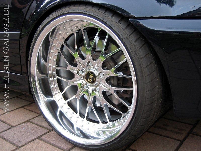 photo 7 BMW M5 custom wheels Work Rezax II 20x10.0, ET +10, tire size 255/30 R20. 20x11.5 ET+16 305/25 R20