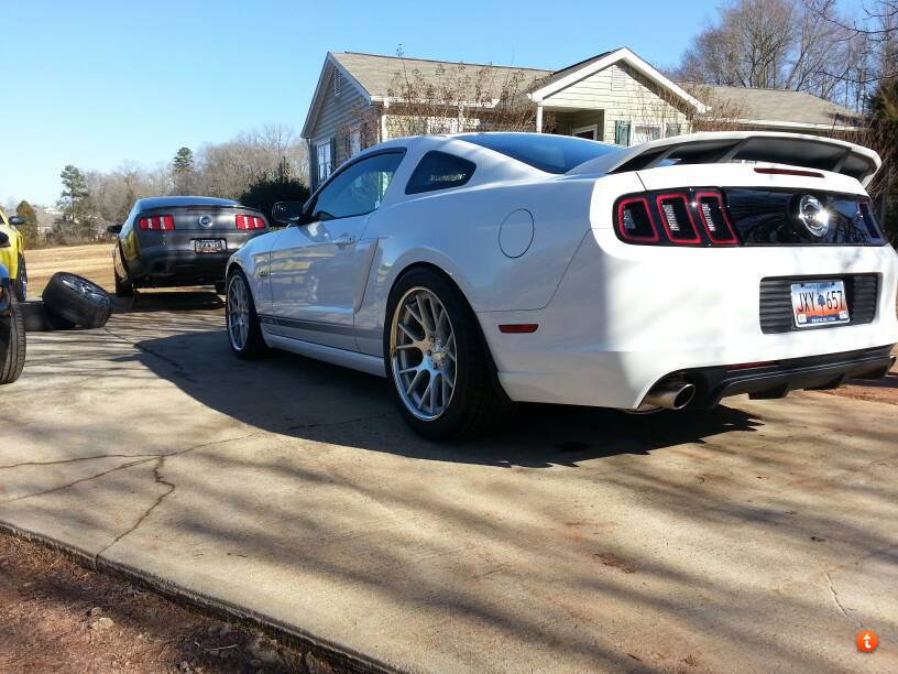 photo 2 Ford Mustang custom wheels Vossen  VVS-CV2 20x9.0, ET , tire size 255/35 R20. 20x10.5 ET 315/35 R20