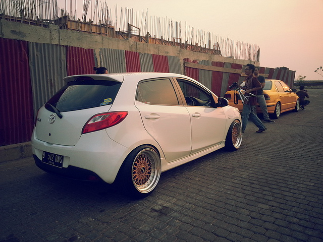 photo 1 Mazda Mazda2 custom wheels BBS RS 17x8.5, ET , tire size 205/40 R17. 17x10.0 ET 215/40 R17