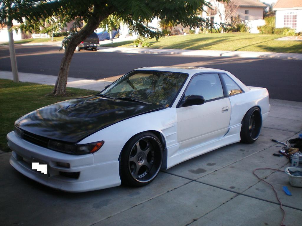 photo 1 Nissan S13 custom wheels Work Wheels Euroline Stitch 18x10.0, ET -6, tire size 225/35 R18. 18x12.0 ET-7 265/35 R18