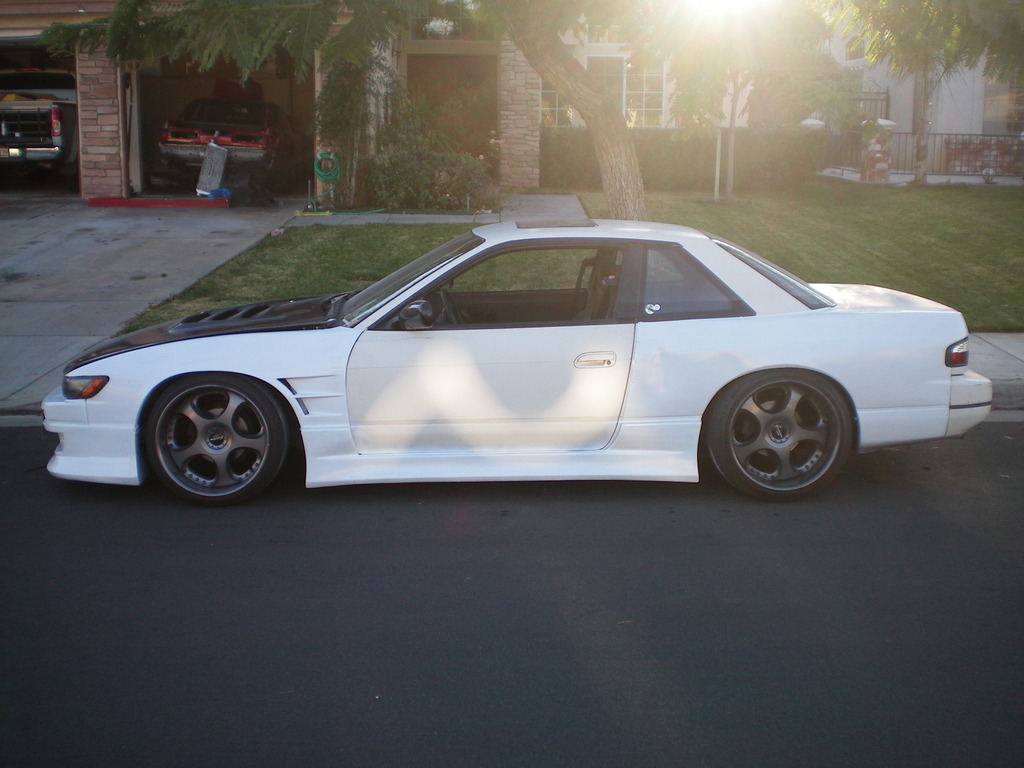photo 3 Nissan S13 custom wheels Work Wheels Euroline Stitch 18x10.0, ET -6, tire size 225/35 R18. 18x12.0 ET-7 265/35 R18