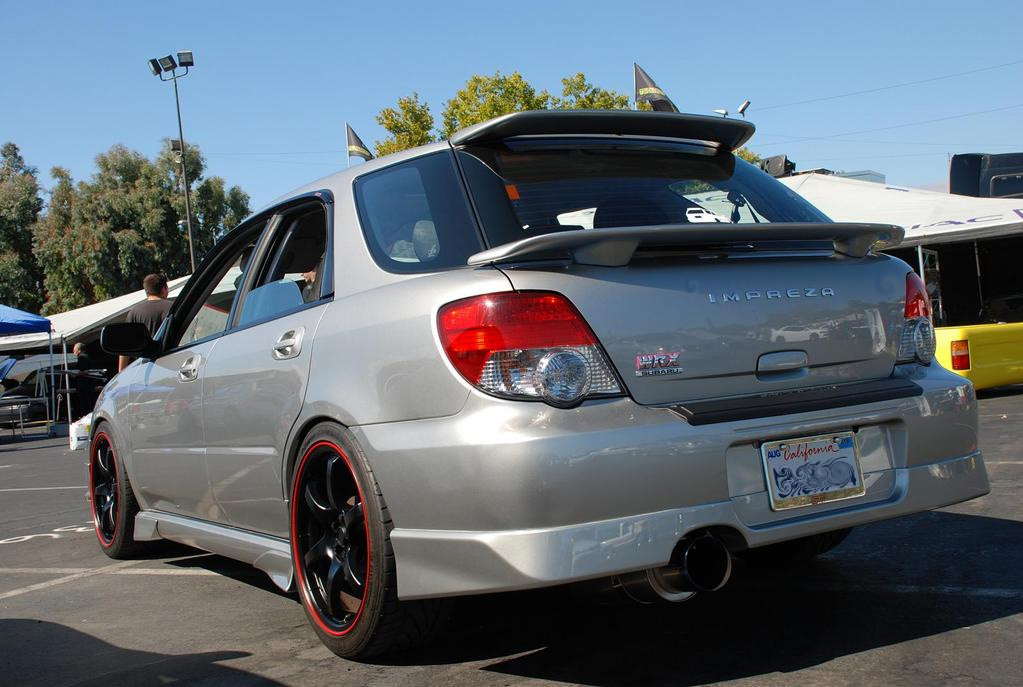 photo 2 Subaru Impreza WRX custom wheels Rays Engineering Gram Lights 57Maximum 18x8.5, ET +45, tire size 235/40 R18. 18x8.5 ET+40 