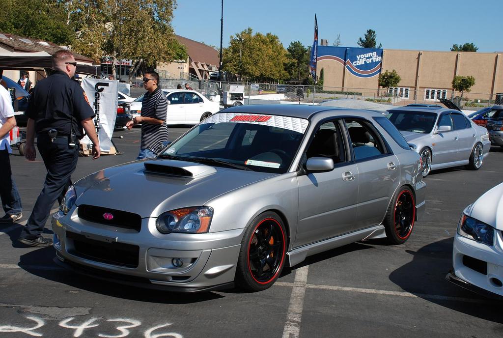 photo 3 Subaru Impreza WRX custom wheels Rays Engineering Gram Lights 57Maximum 18x8.5, ET +45, tire size 235/40 R18. 18x8.5 ET+40 