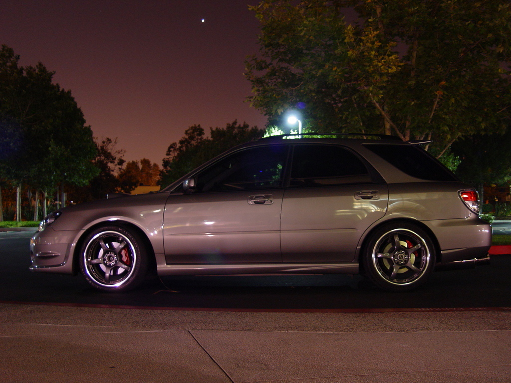 photo 1 Subaru Impreza WRX custom wheels Rays Engineering G-games 77W Vaio 18x7.5, ET +48, tire size 235/40 R18. x ET 