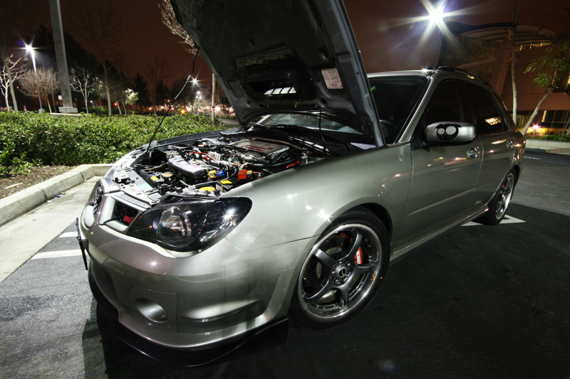 photo 5 Subaru Impreza WRX custom wheels Rays Engineering G-games 77W Vaio 18x7.5, ET +48, tire size 235/40 R18. x ET 
