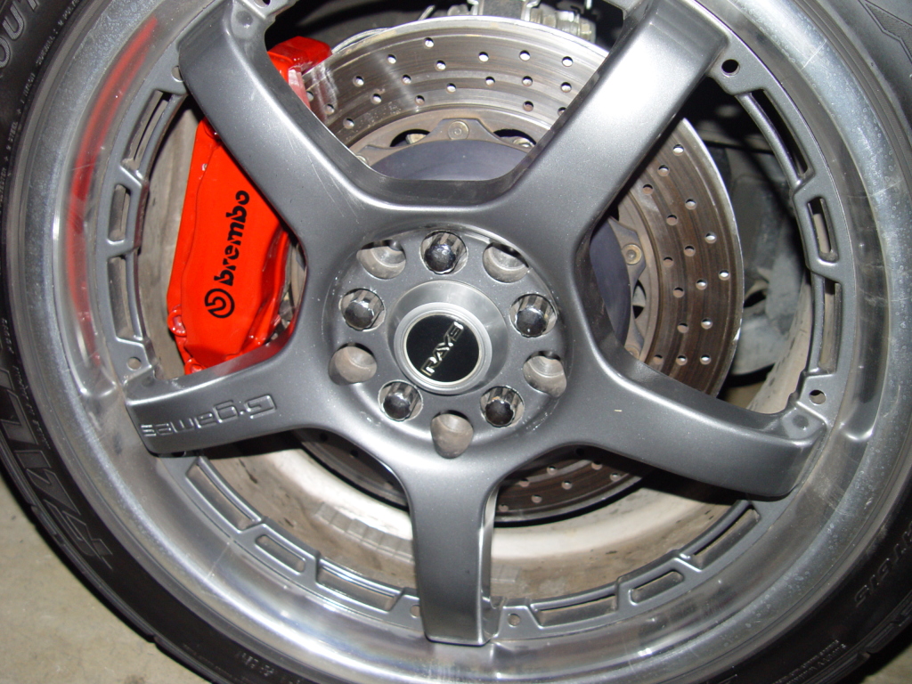 photo 8 Subaru Impreza WRX custom wheels Rays Engineering G-games 77W Vaio 18x7.5, ET +48, tire size 235/40 R18. x ET 