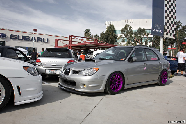 photo 2 Subaru Impreza WRX custom wheels Work Wheels Emotion CRKai 17x9.0, ET +44, tire size 225/45 R17. x ET