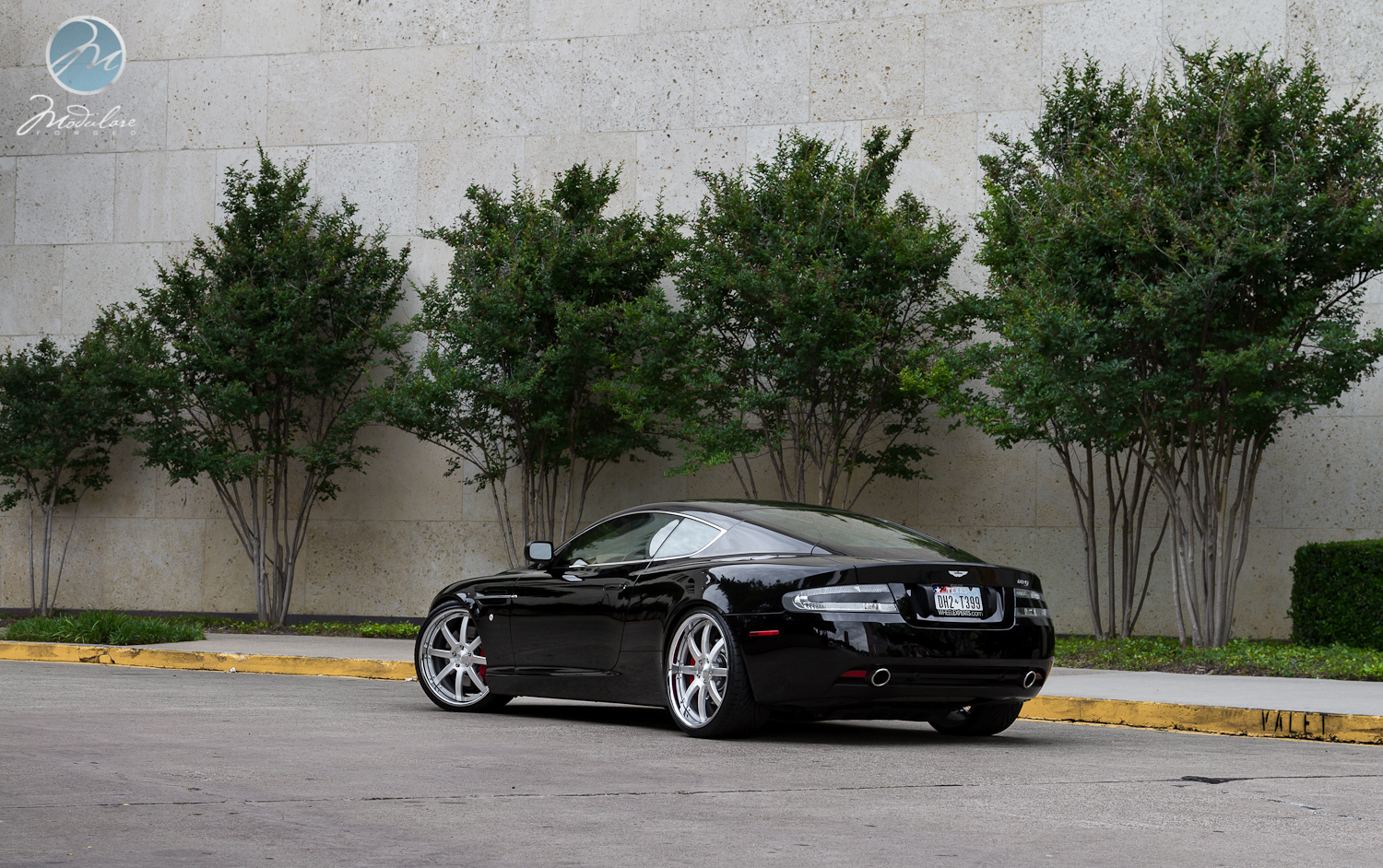 photo 3 Aston Martin DB9 custom wheels Modulare  M28  21x9.0, ET , tire size 255/30 R21. 21x10.5 ET 295/25 R21
