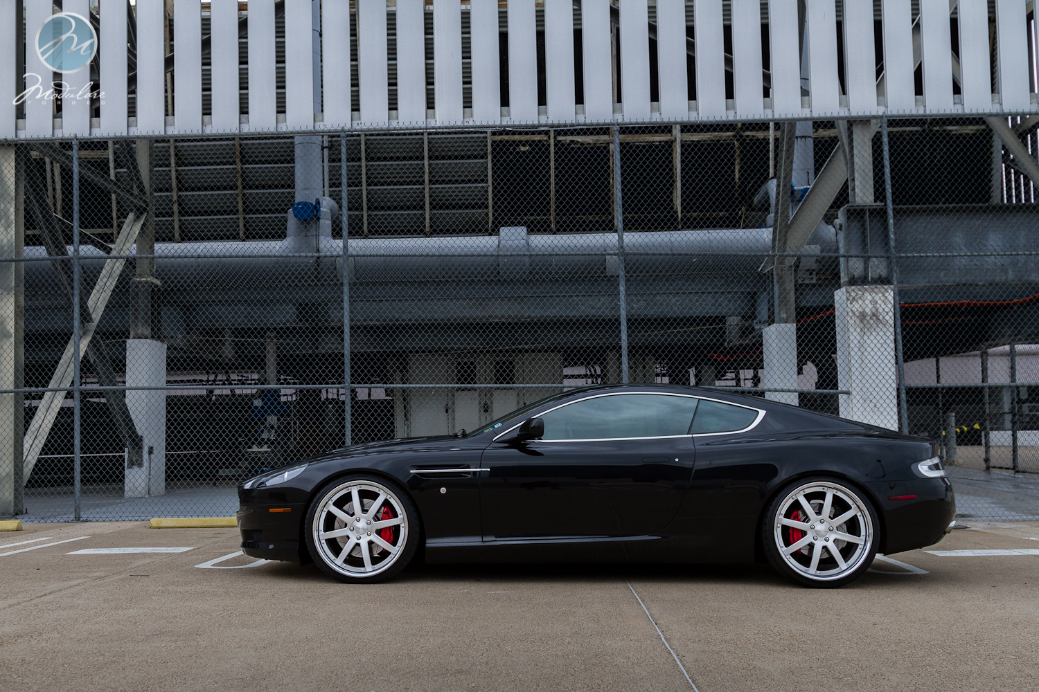 photo 9 Aston Martin DB9 custom wheels Modulare  M28  21x9.0, ET , tire size 255/30 R21. 21x10.5 ET 295/25 R21