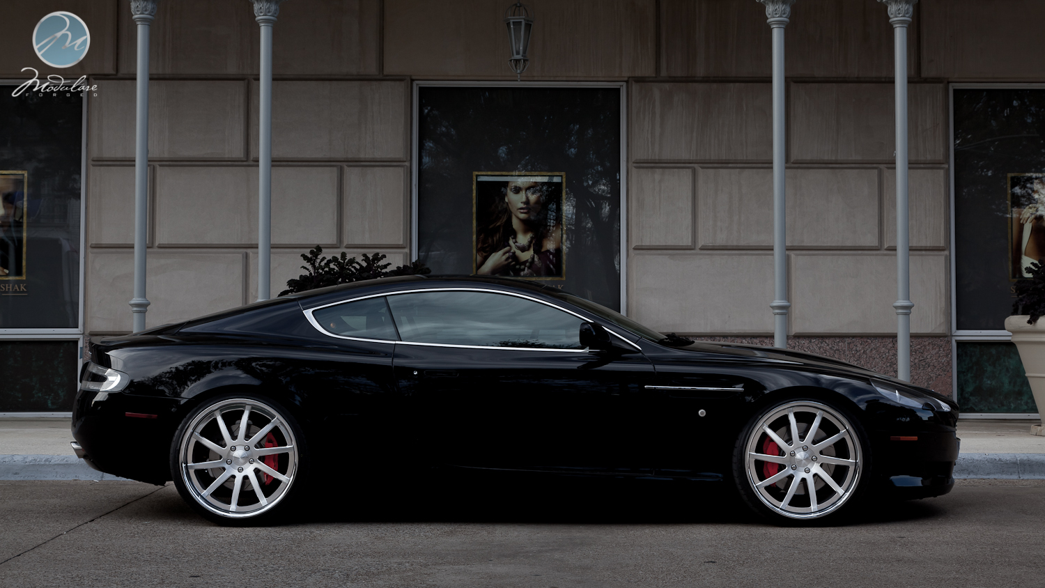photo 4 Aston Martin DB9 custom wheels Modulare H9 21x9.0, ET , tire size 255/30 R21. 21x10.5 ET 295/25 R21