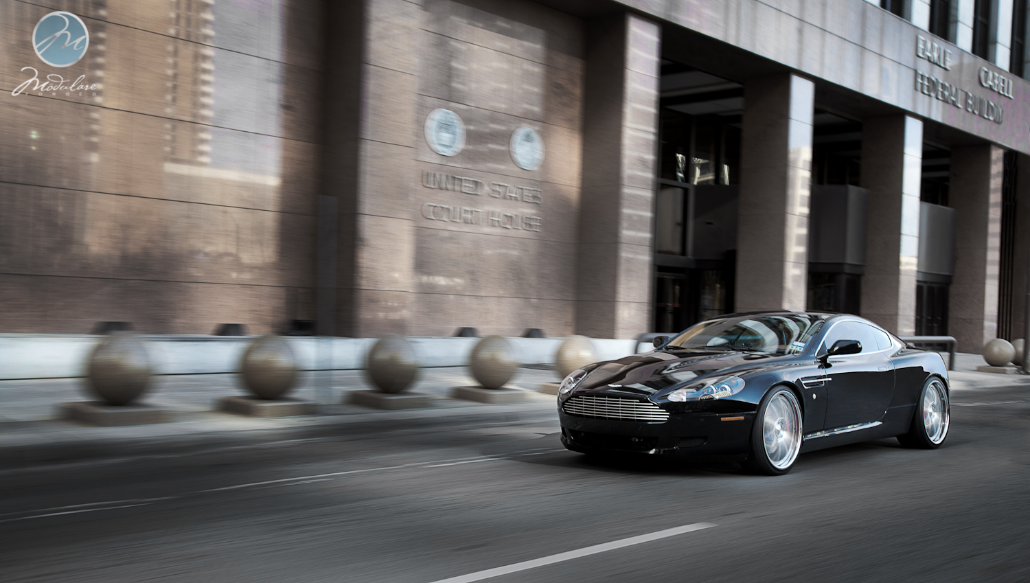 photo 11 Aston Martin DB9 custom wheels Modulare H9 21x9.0, ET , tire size 255/30 R21. 21x10.5 ET 295/25 R21