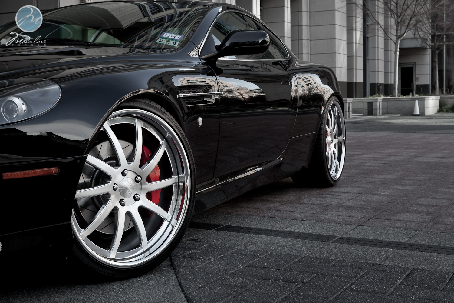 photo 3 Aston Martin DB9 custom wheels Modulare H9 21x9.0, ET , tire size 255/30 R21. 21x10.5 ET 295/25 R21