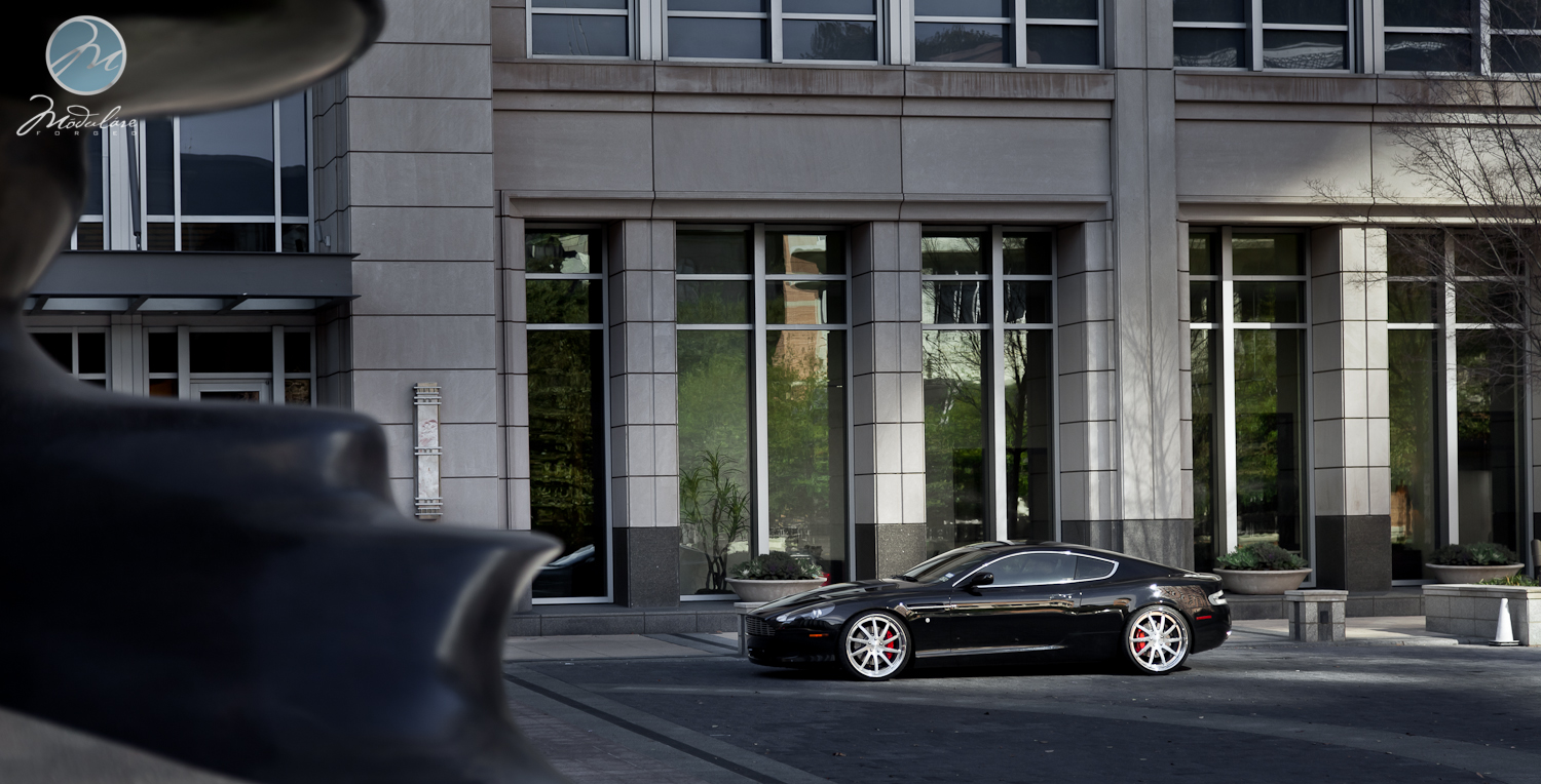 photo 13 Aston Martin DB9 custom wheels Modulare H9 21x9.0, ET , tire size 255/30 R21. 21x10.5 ET 295/25 R21