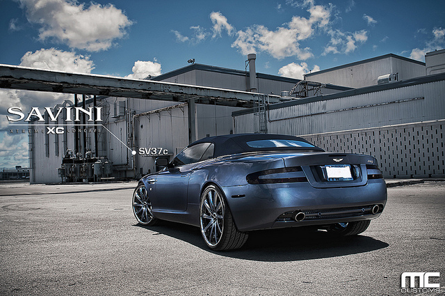 photo 6 Aston Martin DB9 custom wheels Savini  SV-37 20x9.0, ET , tire size X R20. 20x10.5 ET 