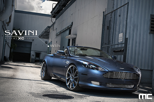 photo 7 Aston Martin DB9 custom wheels Savini  SV-37 20x9.0, ET , tire size X R20. 20x10.5 ET 