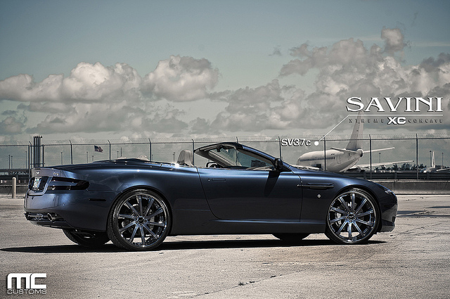 photo 8 Aston Martin DB9 custom wheels Savini  SV-37 20x9.0, ET , tire size X R20. 20x10.5 ET 