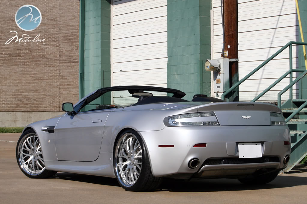 photo 6 Aston Martin V8 Vantage custom wheels Modulare  M24  21x9.0, ET , tire size 255/30 R21. 21x10.5 ET 295/25 R21