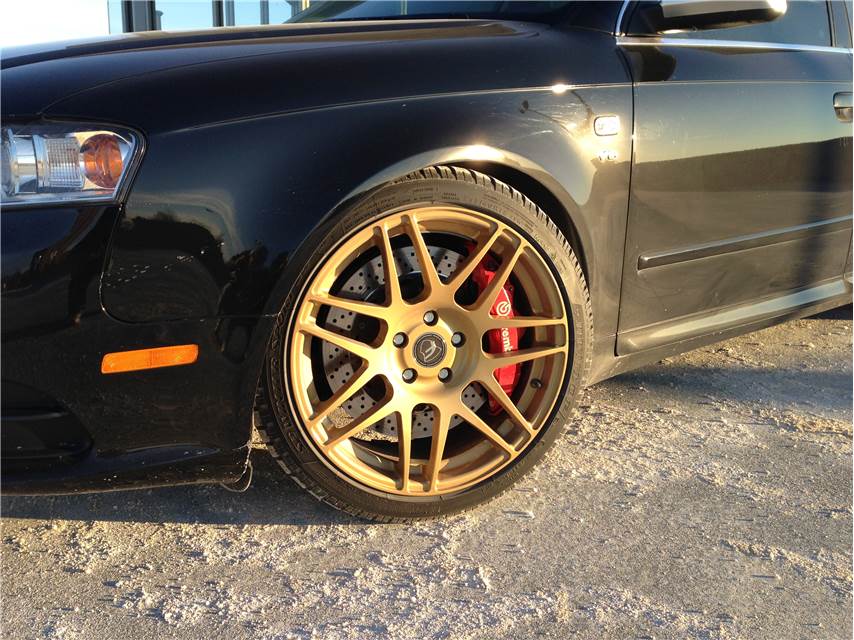 photo 1 Audi A4 custom wheels Forgestar F14 18x8.5, ET +26, tire size X R18. x ET 