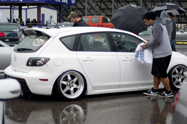 photo 1 Mazda MAZDASPEED3 custom wheels SSR  Longchamp XR-4Z 18x9.5, ET +13, tire size 215/35 R18. x ET 