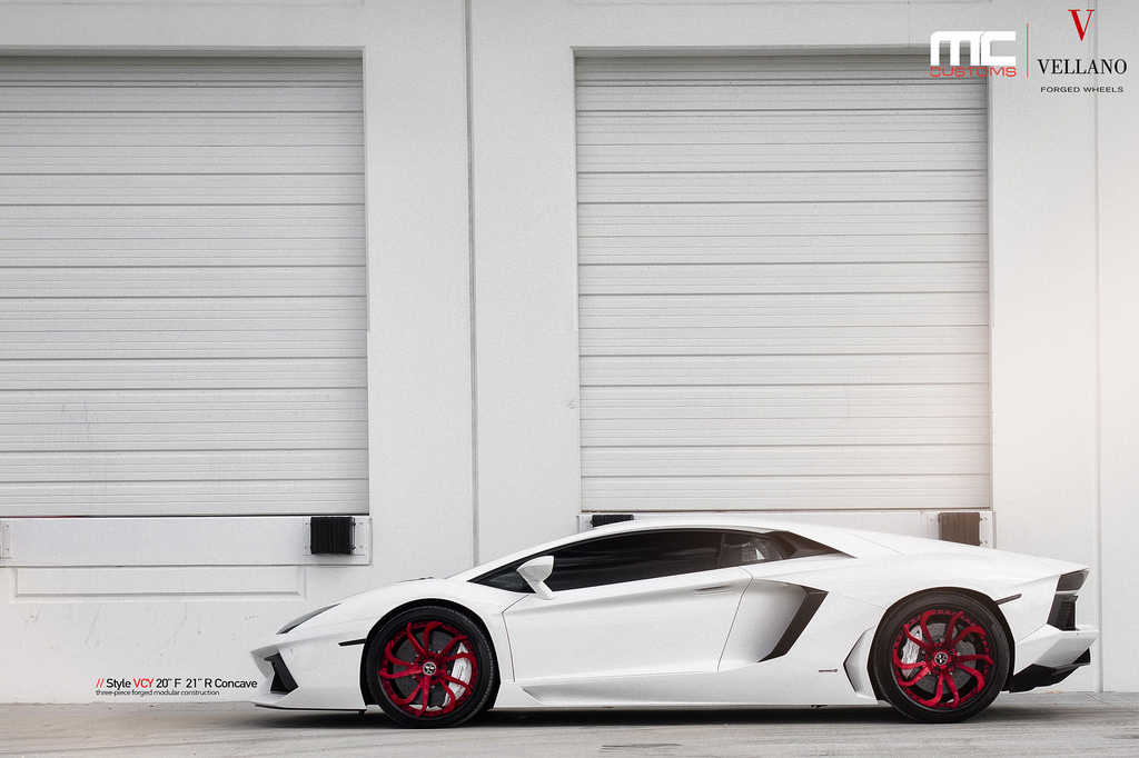 photo 6 Lamborghini Aventador custom wheels Vellano VCY 20x, ET , tire size X R20. 21x ET 