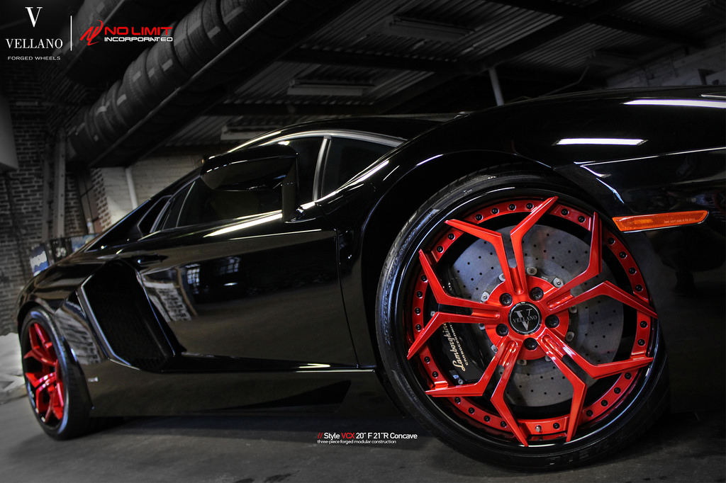 photo 4 Lamborghini Aventador custom wheels Vellano VCX 20x, ET , tire size X R20. 21x ET